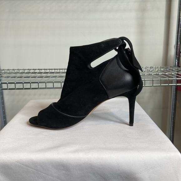 Alexandre Birman Women's Black Suede Ankle Boots Pumps Size 39.5/9.5 Y2K Vibes‎ - Picture 2 of 6
